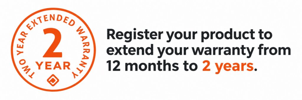 Oceanpro 2 Year Warranty. Register your product